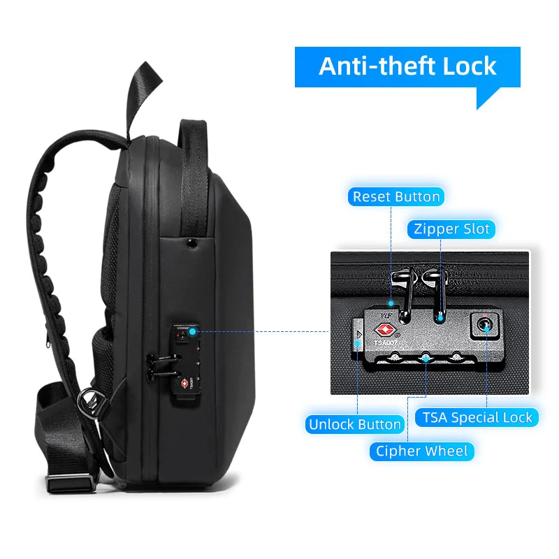 UrbanGuard – Men's Anti-Theft Crossbody Bag