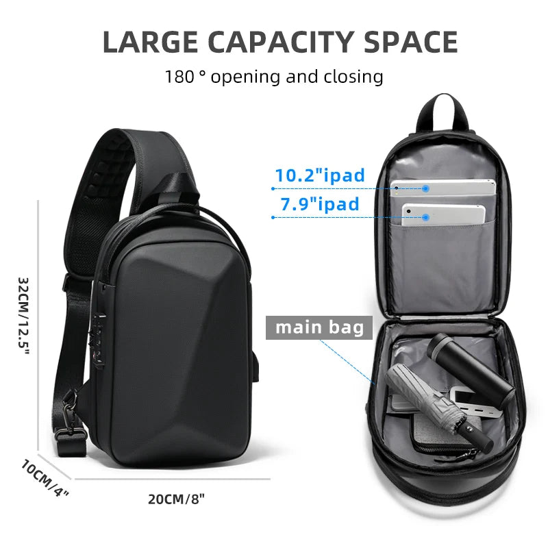 UrbanGuard – Men's Anti-Theft Crossbody Bag
