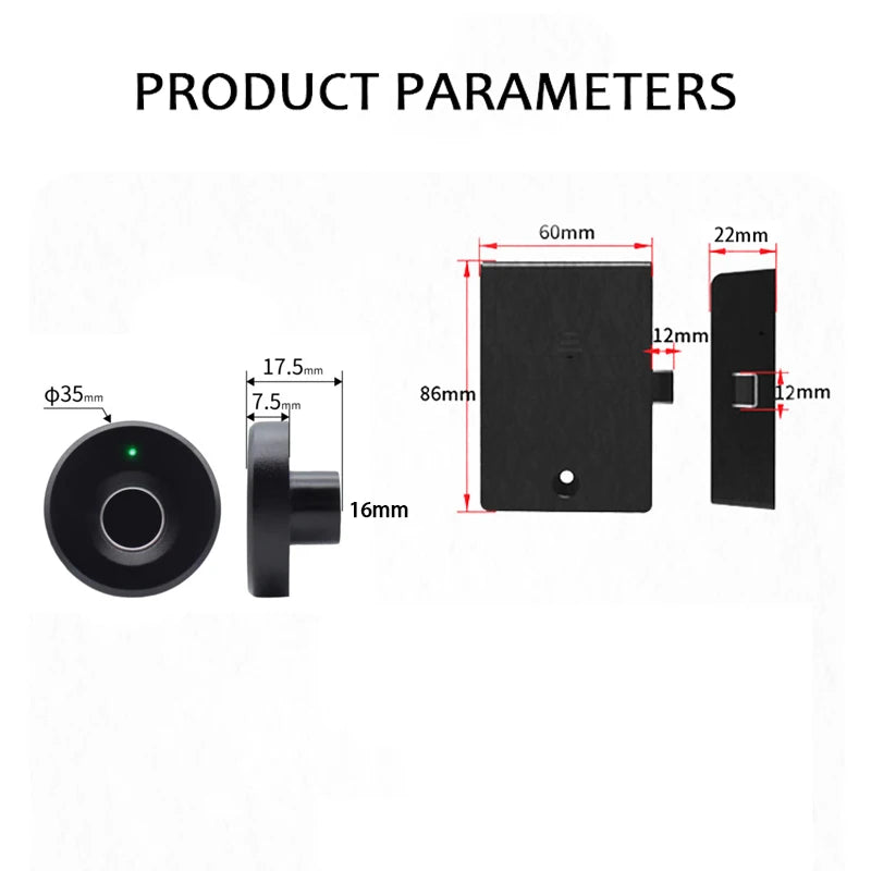 TuyaLock Mini – Smart Fingerprint Drawer Lock