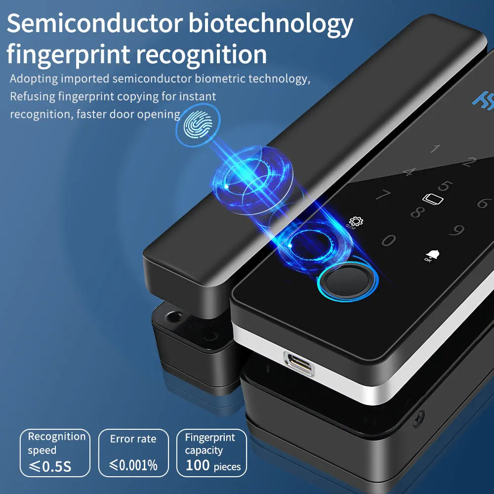 SG  SlideLock Pro – Smart Fingerprint Door Lock